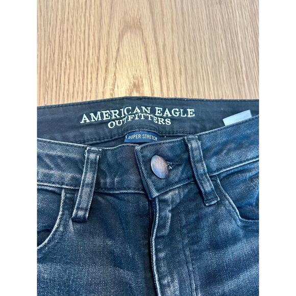 American Eagle Charcoal Wash Jeggings size 6 - Picture 2 of 5